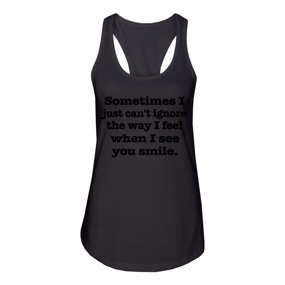 Sometimes I Women's Racerback Tank