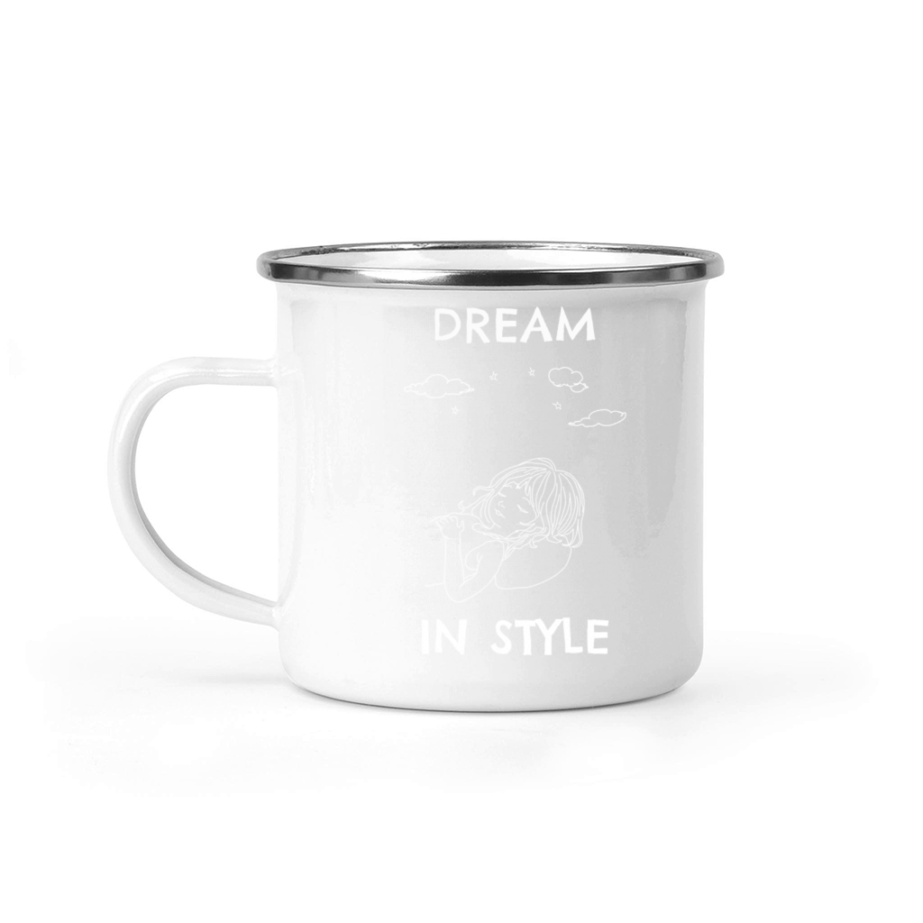 Dream in style - white Camping Mug