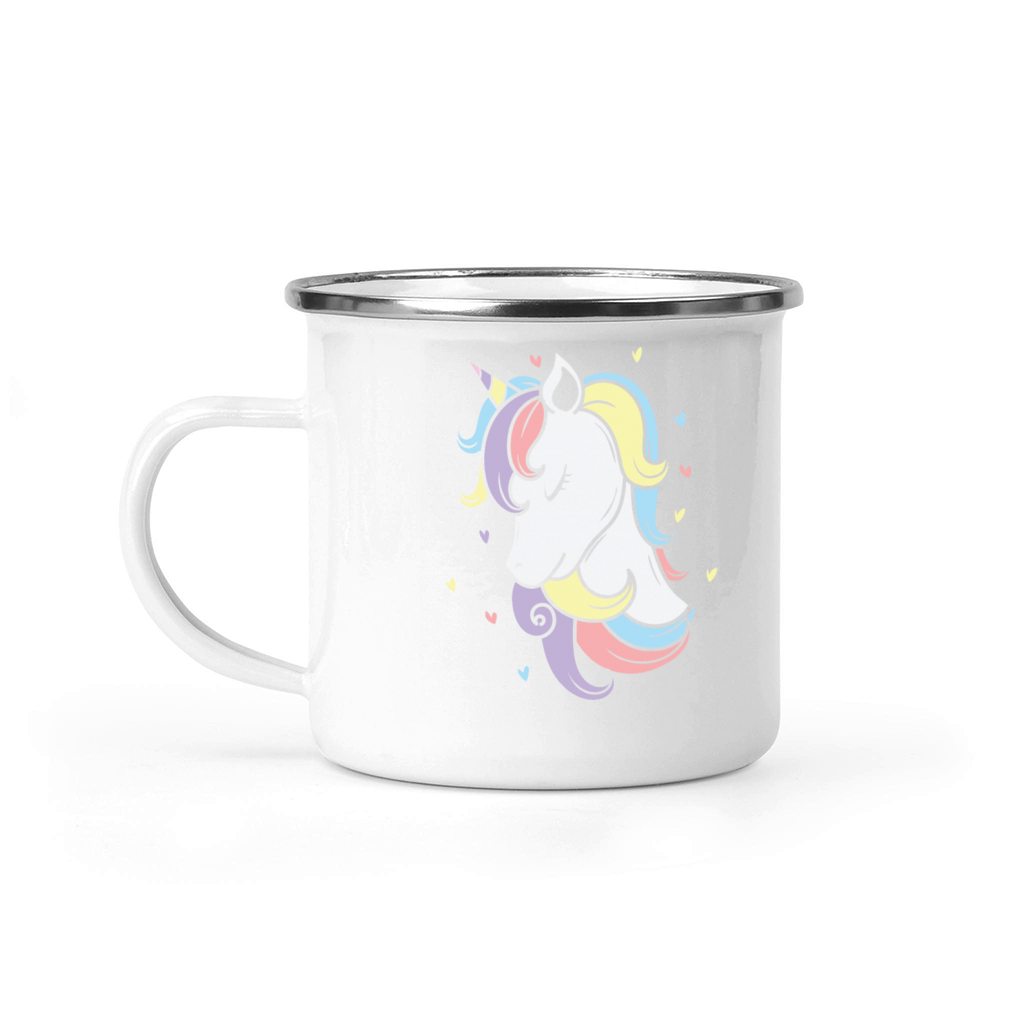 Fantasy Horse pretty Unicorn with great Hairdo Camping Mug