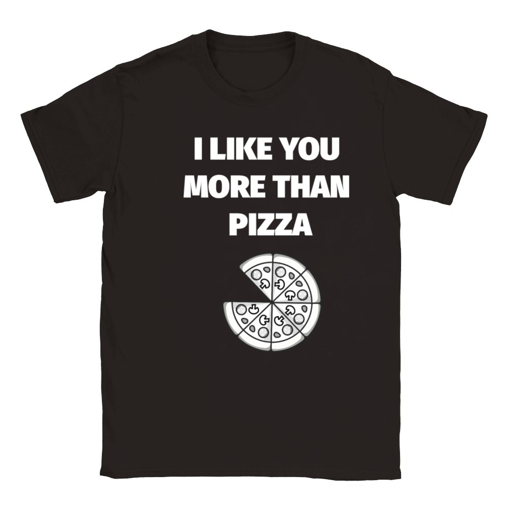 I Like You More Than PIZZA Classic Kids Crewneck T-shirt