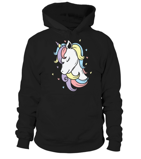 Fantasy Horse pretty Unicorn with great Hairdo Hoodie Unisex