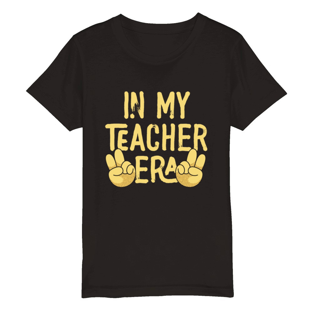In My Teaching Era Teaching Organic Kids Crewneck T-shirt