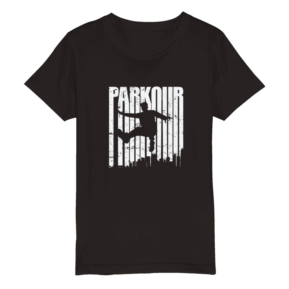 Parkour Sport Training Fitness Organic Kids Crewneck T-shirt