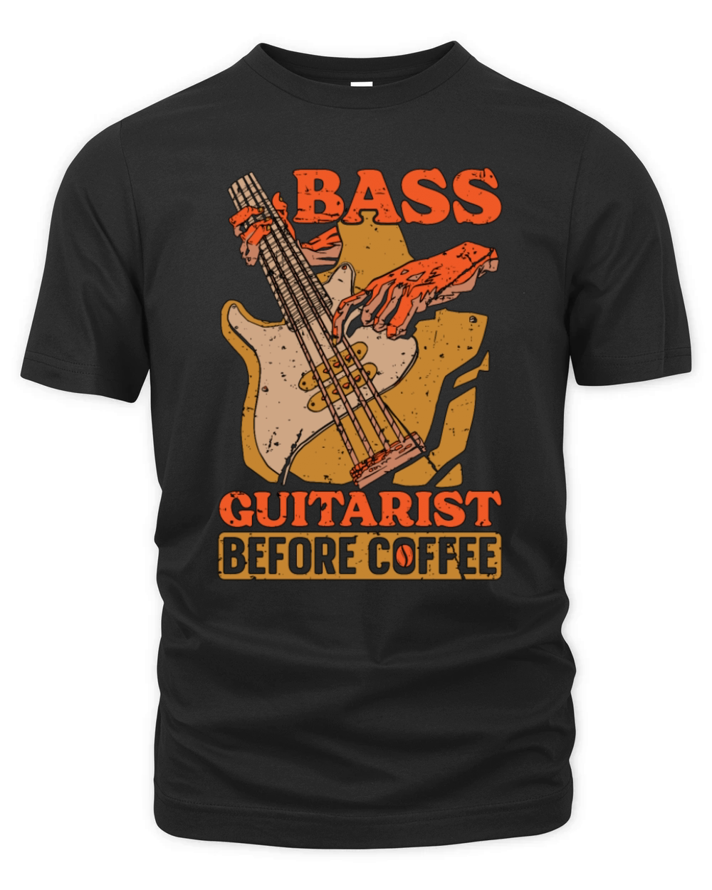 Bass Guitarist Before Coffee Bassist Coffee Lover Organic Unisex T-shirt