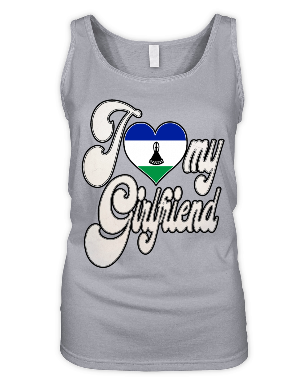 LesothoI Love My Basotho Girlfriend Organic Women's Tank Top