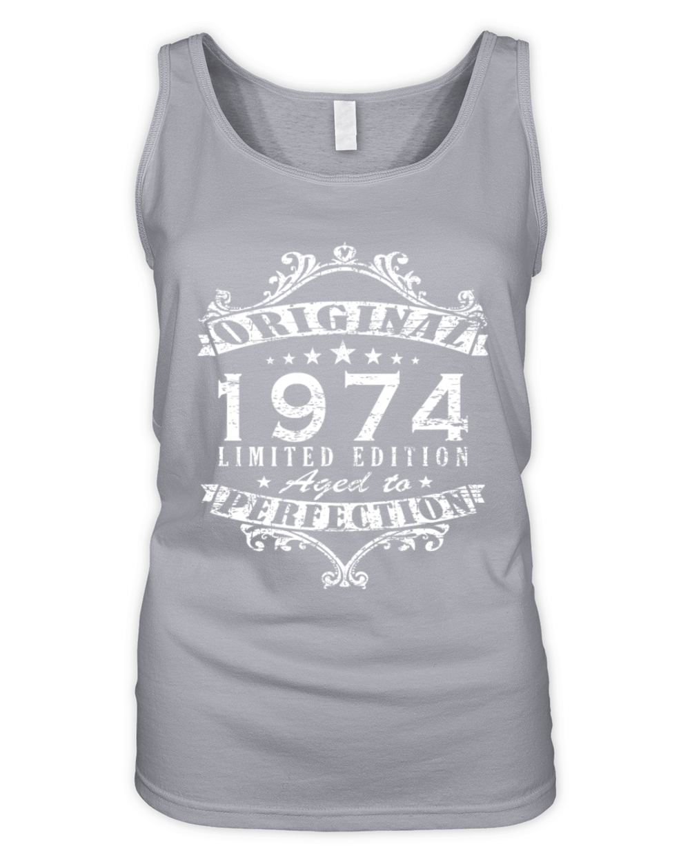 Year 1974 born Vintage Birthday Gift Organic Women's Tank Top