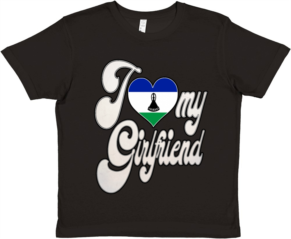 LesothoI Love My Basotho Girlfriend Premium Kids Crewneck T-shirt