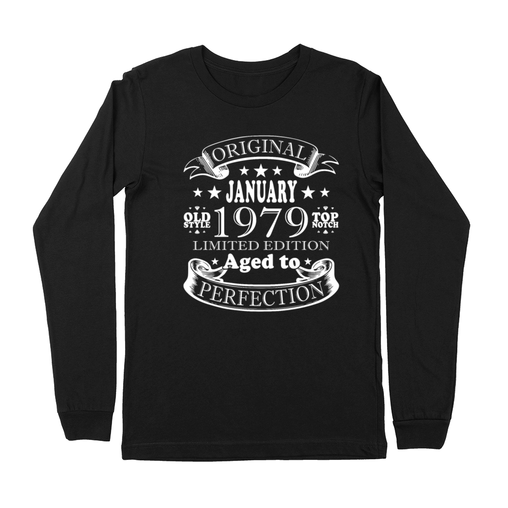 45th birthday 45 years January 1979 Premium Long Sleeve