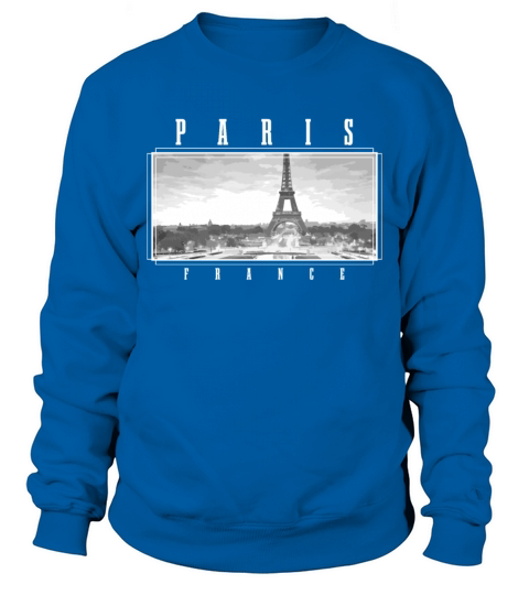 Paris France Eiffel Tower Souvenir Sweatshirt Unisex