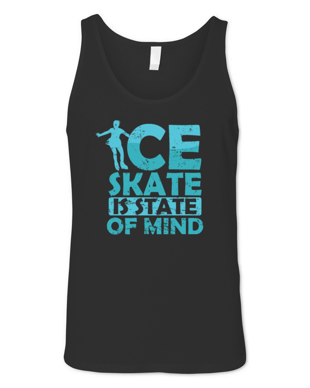 Ice Skate is State of Mind Ice Skating Unisex Jersey Tank