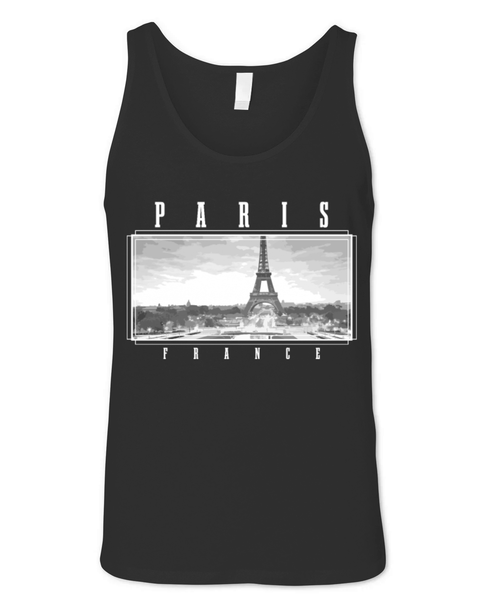 Paris France Eiffel Tower Souvenir Unisex Jersey Tank