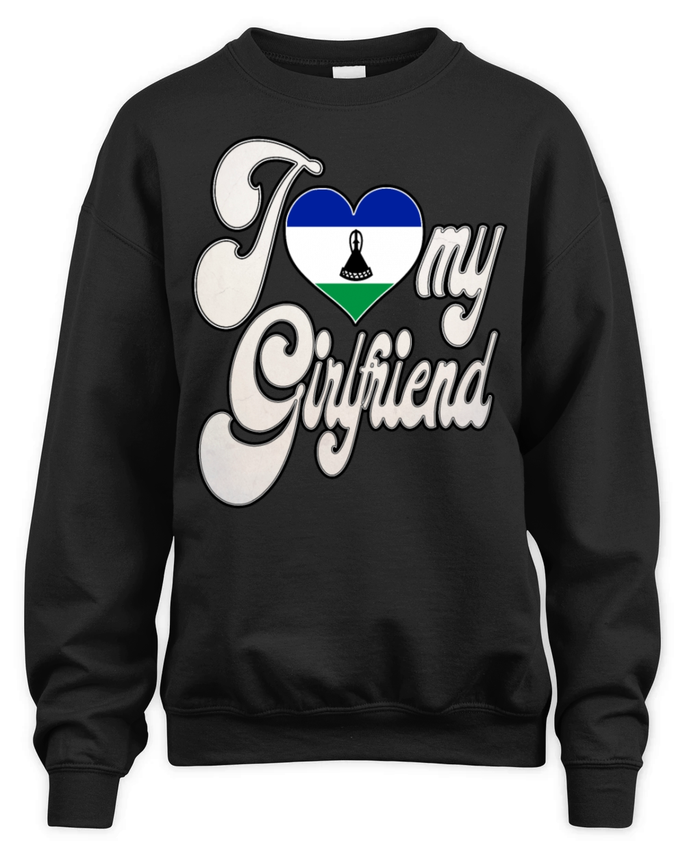 LesothoI Love My Basotho Girlfriend Unisex Premium Crewneck Sweatshirt