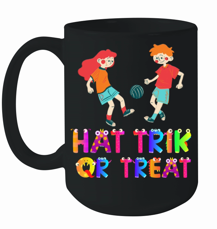 Soccer Or Football Sports Halloween Hat Trick Or Ceramic Mug
