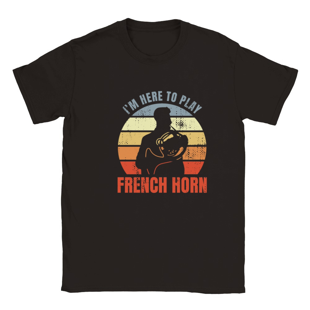 Funny French Hornist Joke Classic Kids Crewneck T-shirt