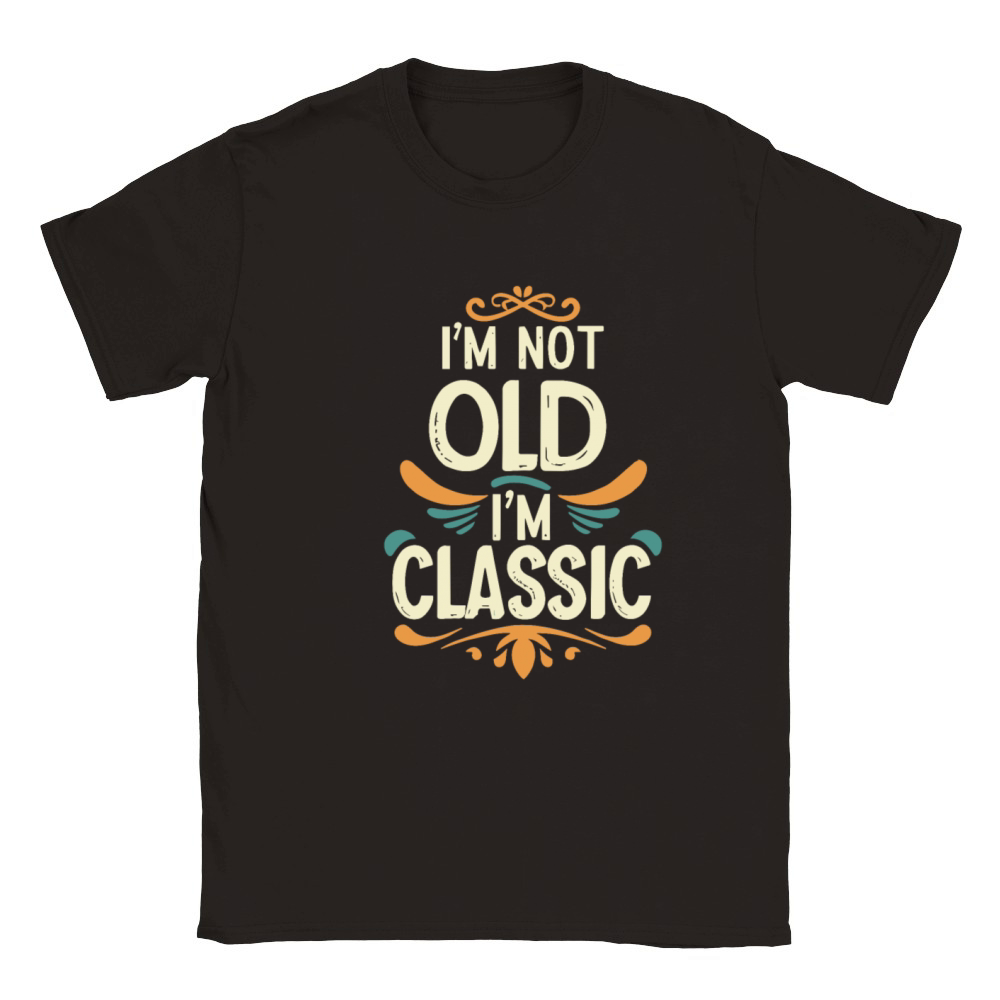 Im Not Old Im Classic Funny Car Graphic Classic Kids Crewneck T-shirt