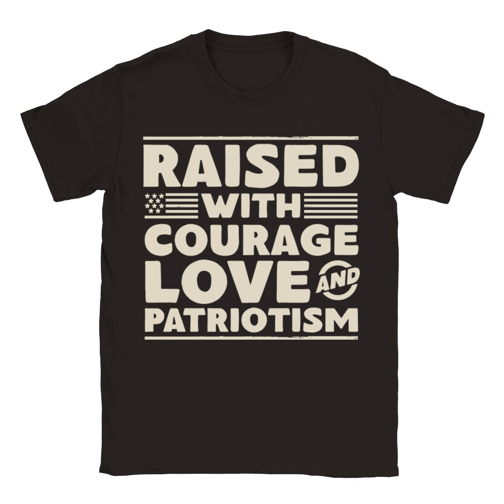 Veteran Child - Raised With Courage Classic Kids Crewneck T-shirt