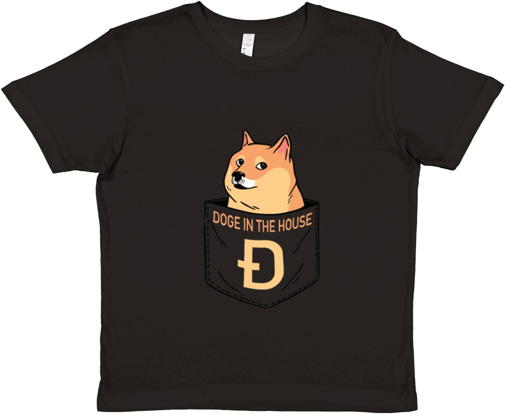 DOG ANIMAL IN POCKET Premium Kids Crewneck T-shirt