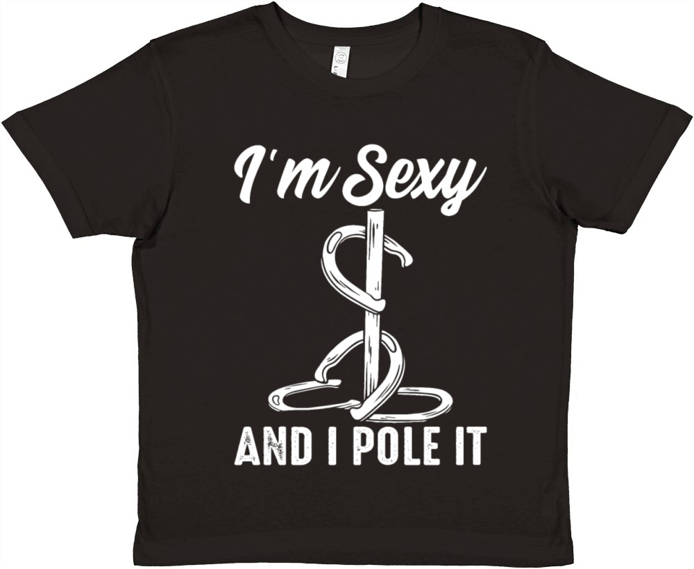 Horshoe Pitcher Funny Horseshoe Pitching Premium Kids Crewneck T-shirt