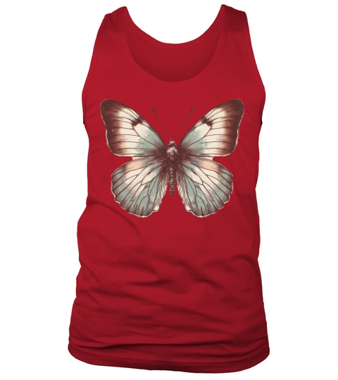 Beautiful Butterfly in Rustic Boho Colors Tank Top Unisex
