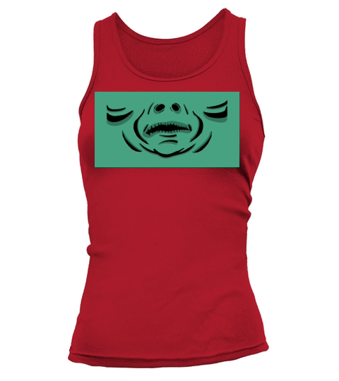Halloween funny face mask patterns 14 Tank top Woman