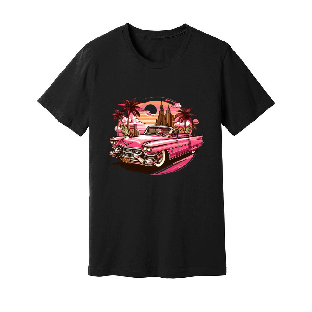 Pink cadillac Unisex Jersey Tee