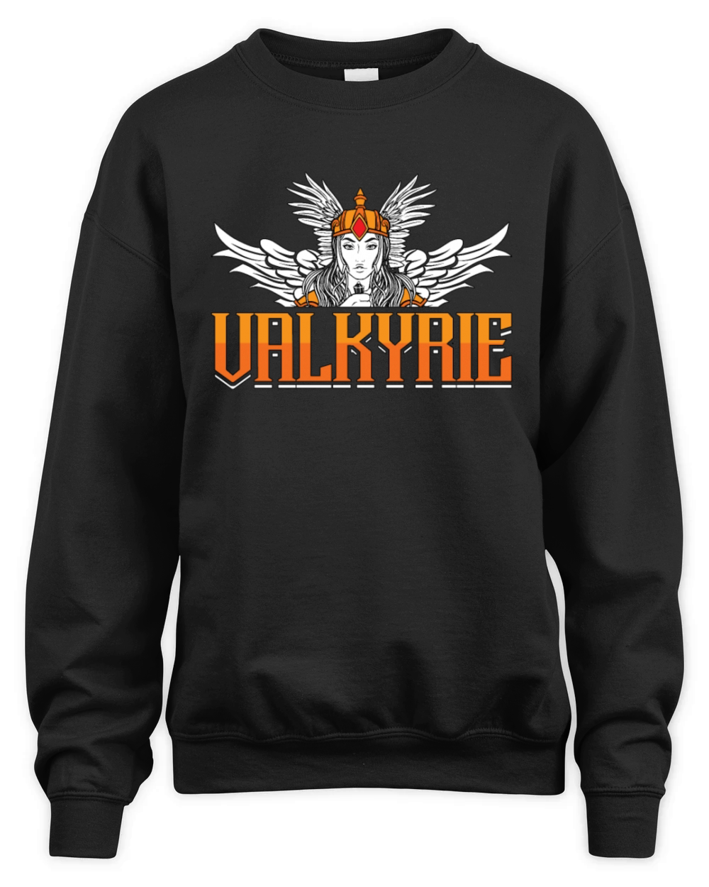 Valkyrie Viking Warrior Loves Norse Mythology Unisex Premium Crewneck Sweatshirt