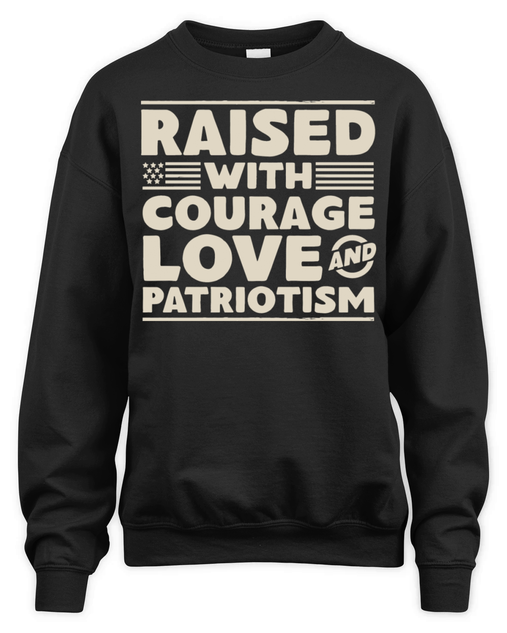 Veteran Child - Raised With Courage Unisex Premium Crewneck Sweatshirt