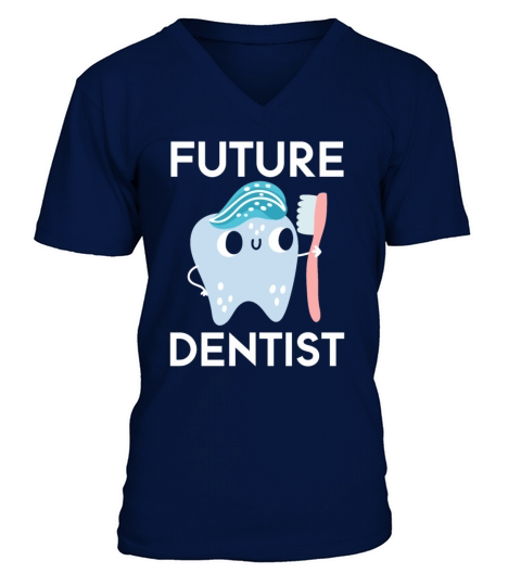 Dentist Student Graduation Teeth Funny Dental V-Neck T-shirt