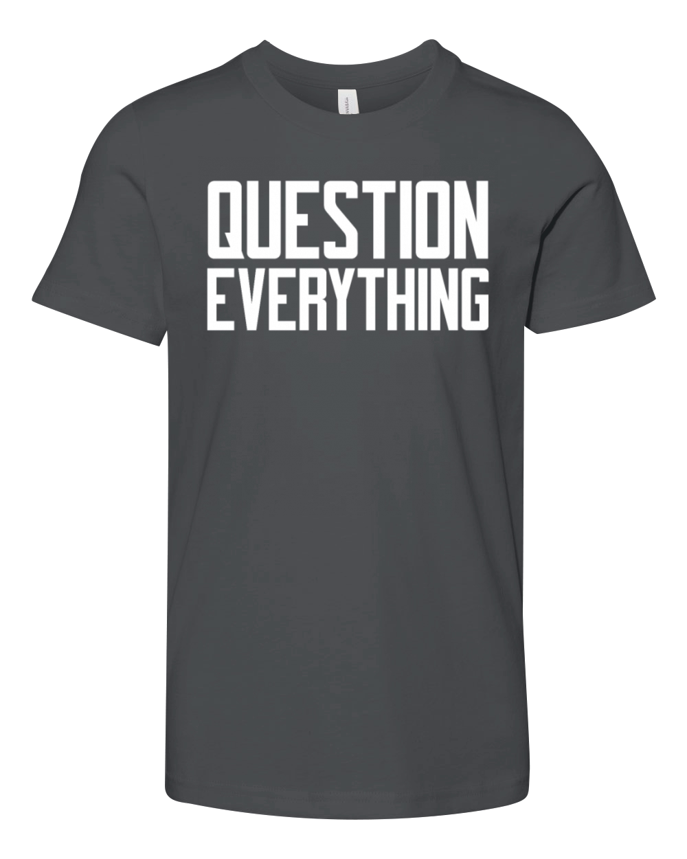 Question Everything Funny Conspiracy Theorist Youth Unisex Jersey Tee