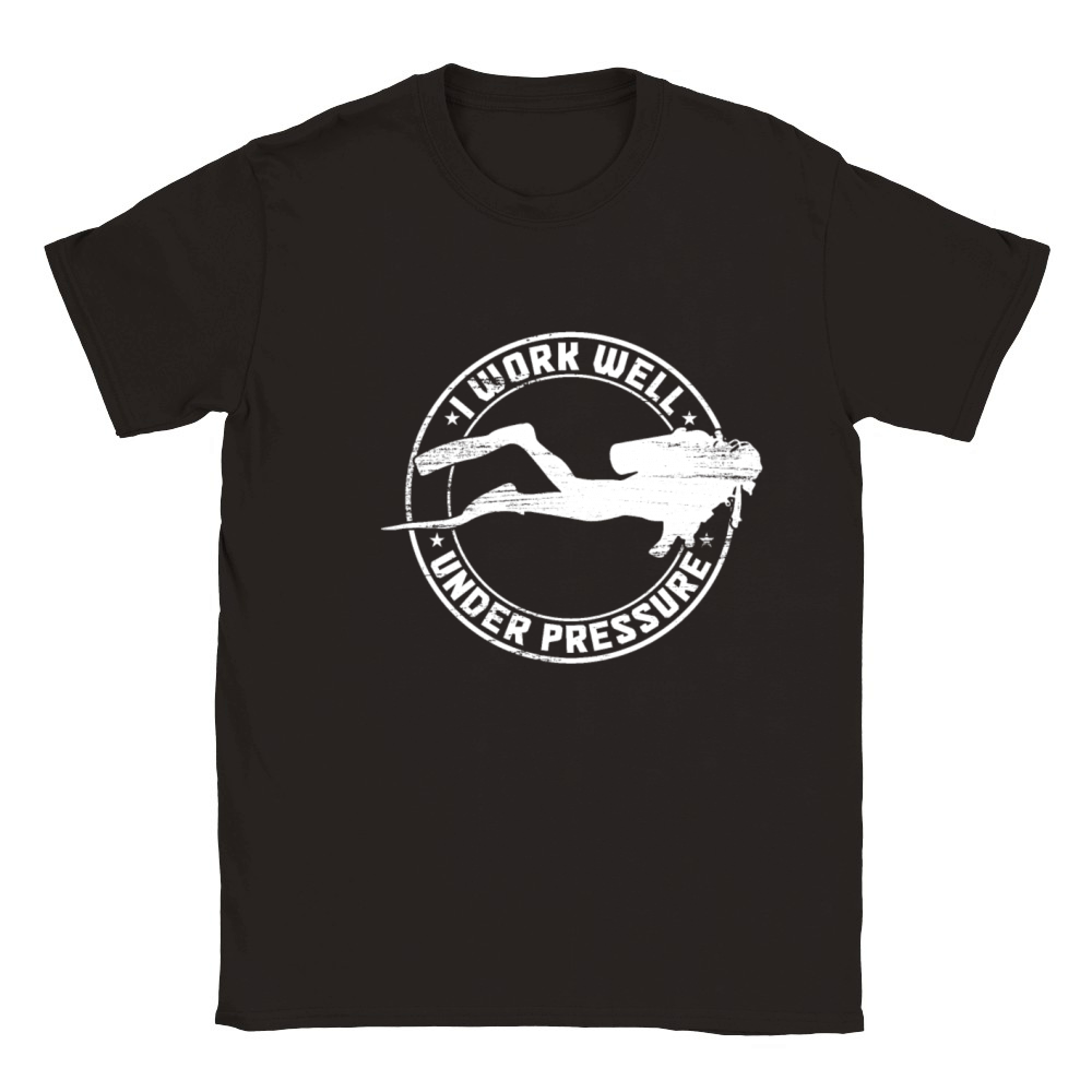 Scuba Diving Funny Vintage Diver Gift Classic Kids Crewneck T-shirt