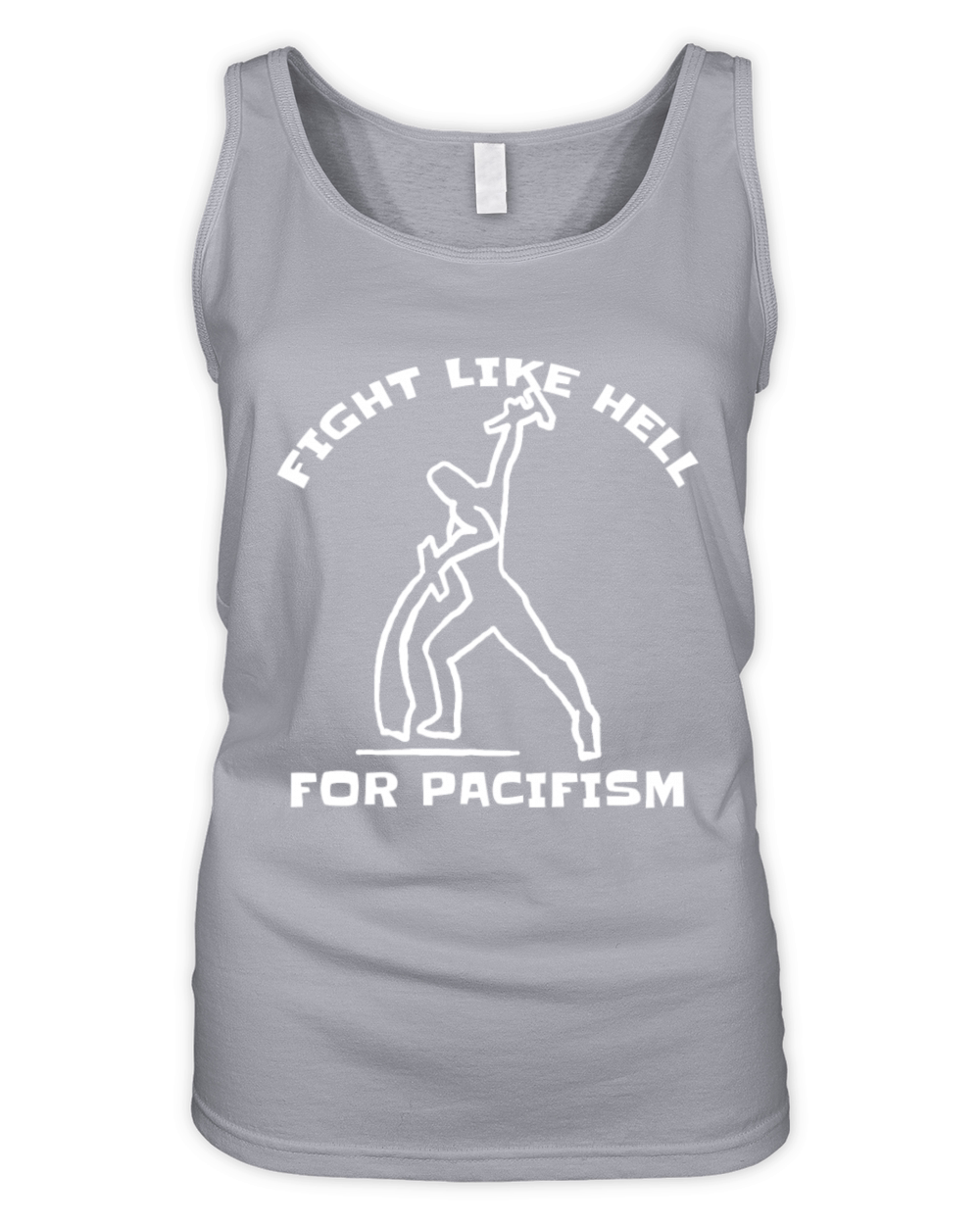 peace sign swords into plugshares fight pacifism Organic Women's Tank Top