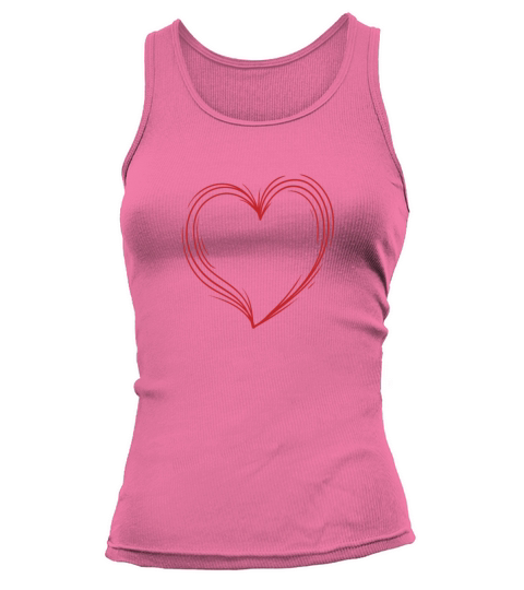 Heart Valentines Day Love Flowers Holiday Tank top Woman