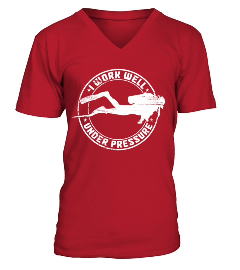Scuba Diving Funny Vintage Diver Gift V-Neck T-shirt