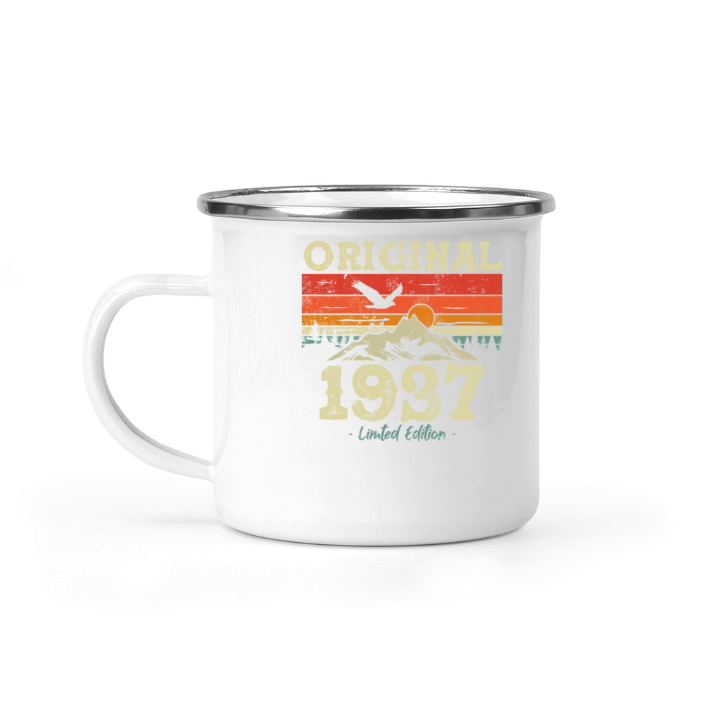 86th Birthday Woman Man Vintage 1937 86 Years Camping Mug