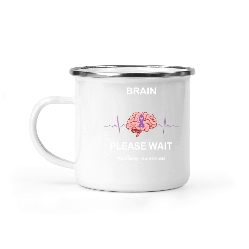 BRAIN REBOOTING PLEASE WAIT Camping Mug