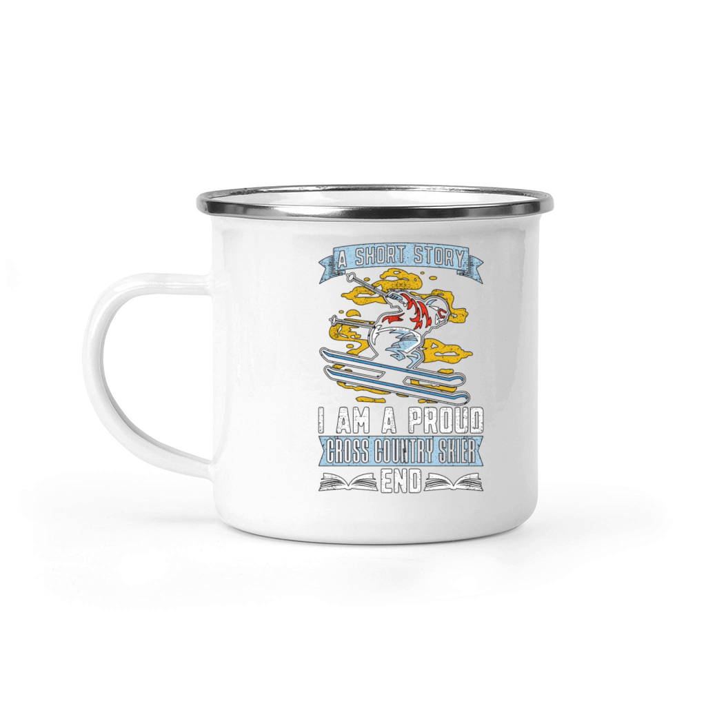 Cross Country Skier A Short Story Winter Sports Camping Mug