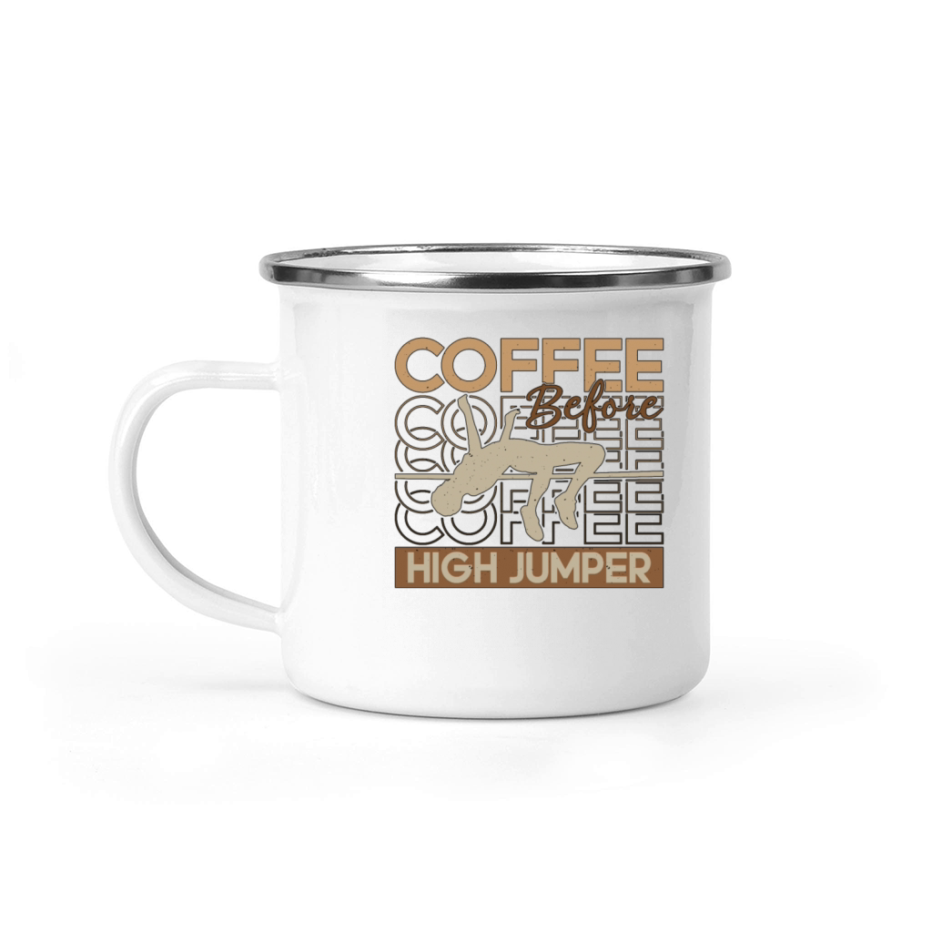 High Jumper Coffee Before Pole Vault Coffee Lover Camping Mug