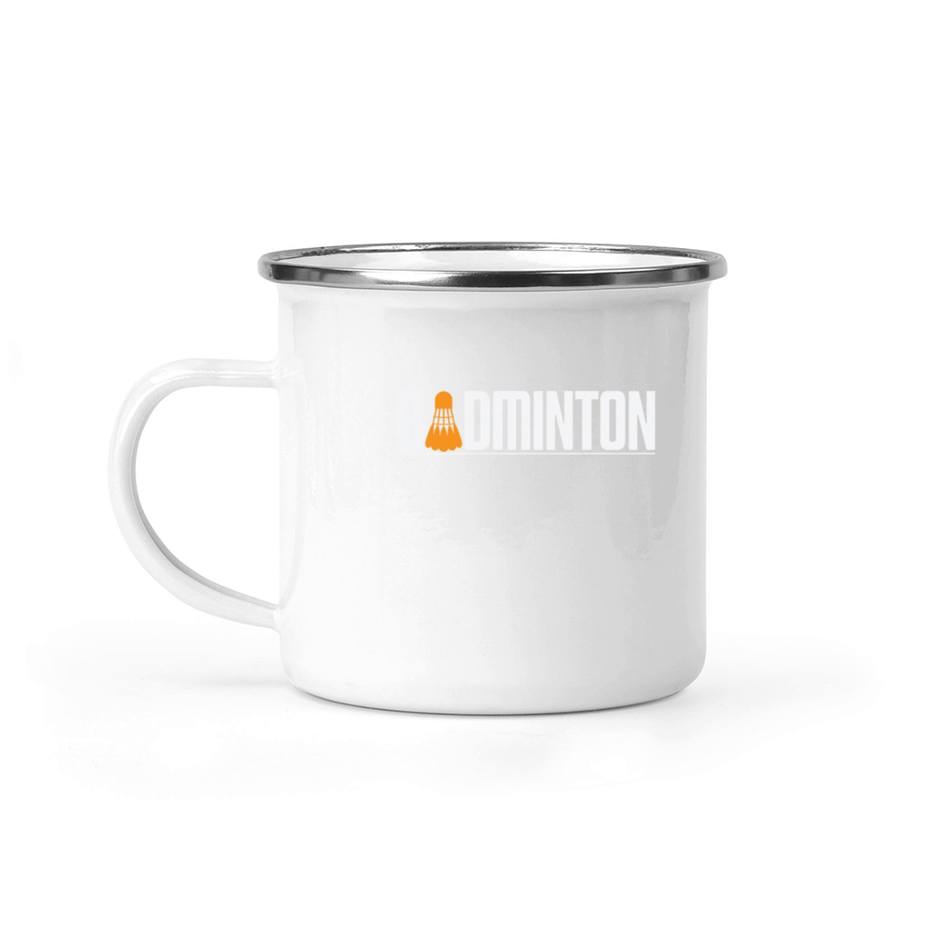 Shuttlecock Badminton Racket Sport Camping Mug