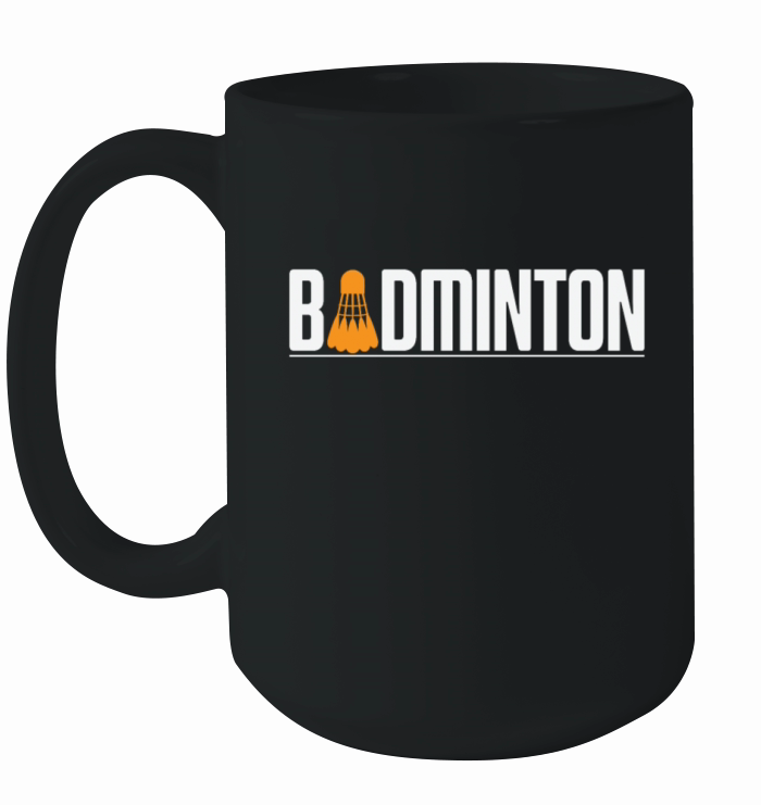 Shuttlecock Badminton Racket Sport Ceramic Mug
