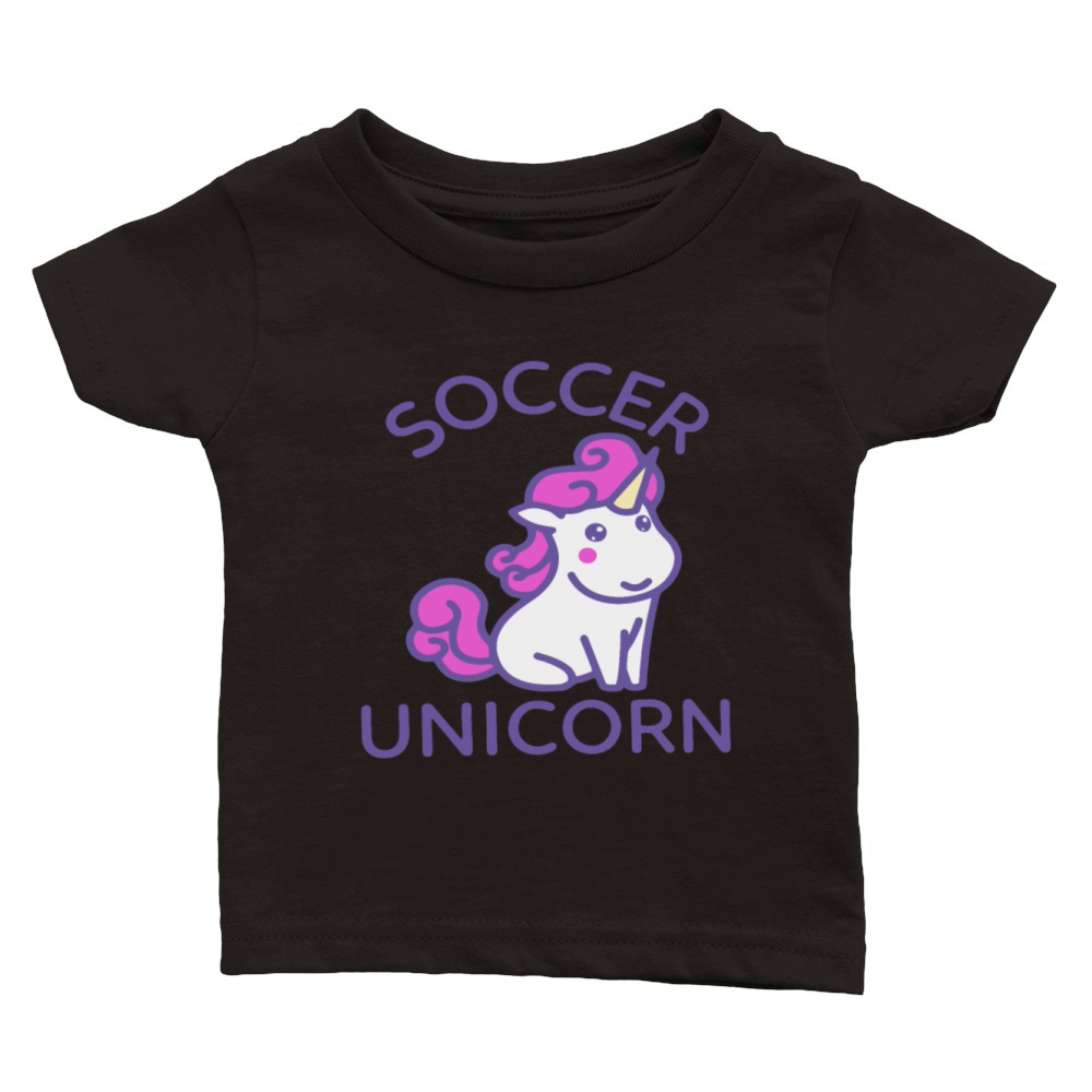 SOCCER UNICORN Classic Baby Crewneck T-shirt