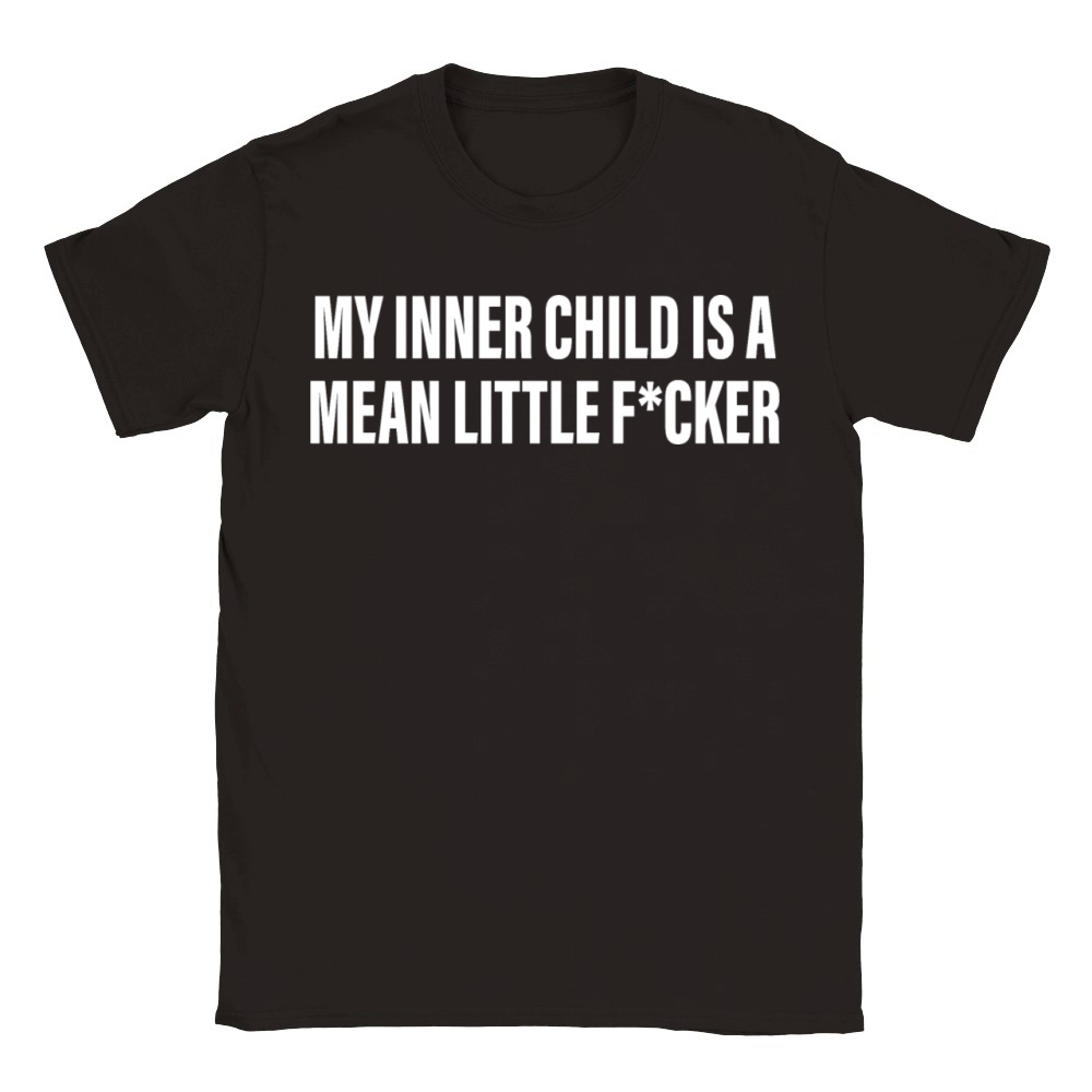 My Inner Child Is A Mean Little Fcker Classic Kids Crewneck T-shirt
