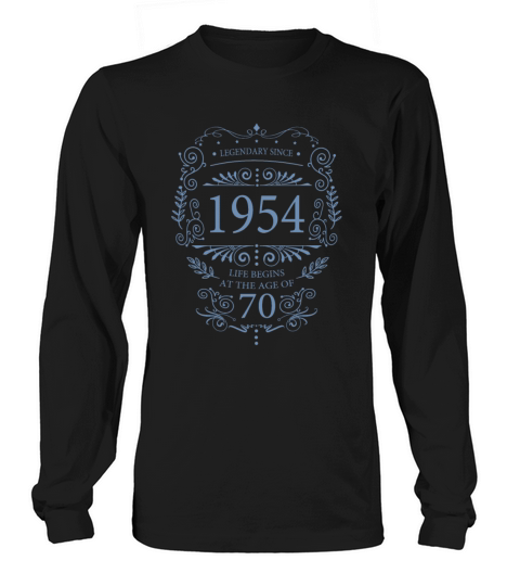 70th birthday vintage 1954 vintage Long sleeved Unisex
