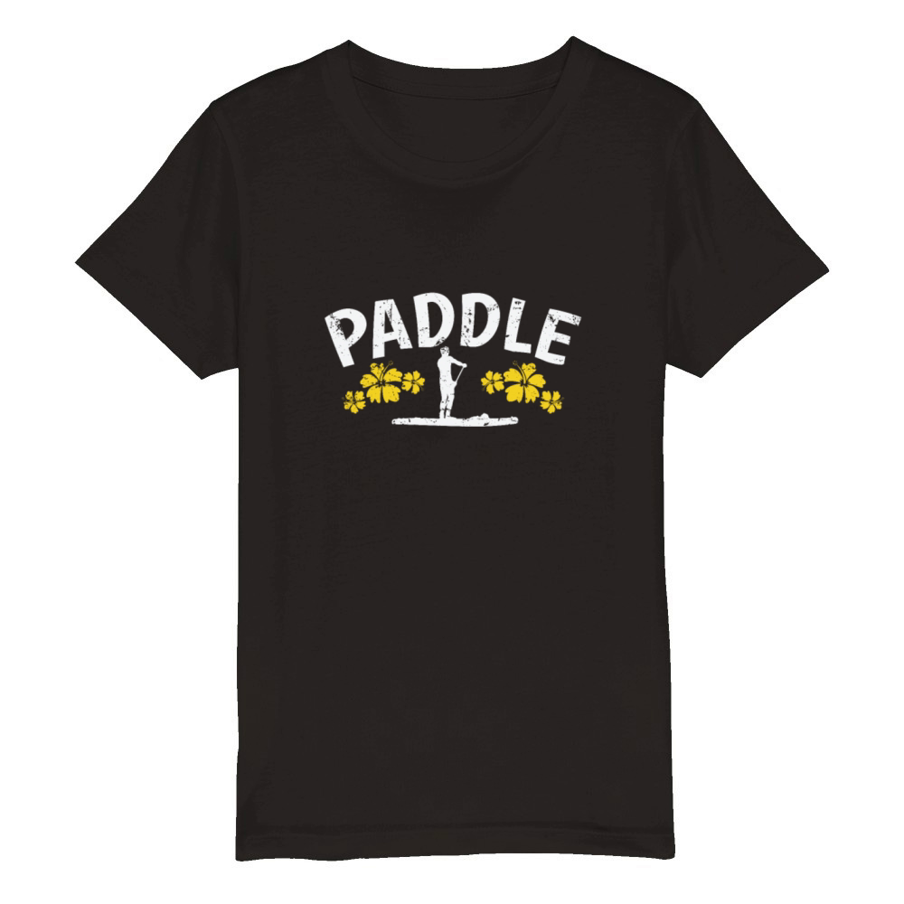 Paddle SUP Stand up Paddle Water Sports Organic Kids Crewneck T-shirt