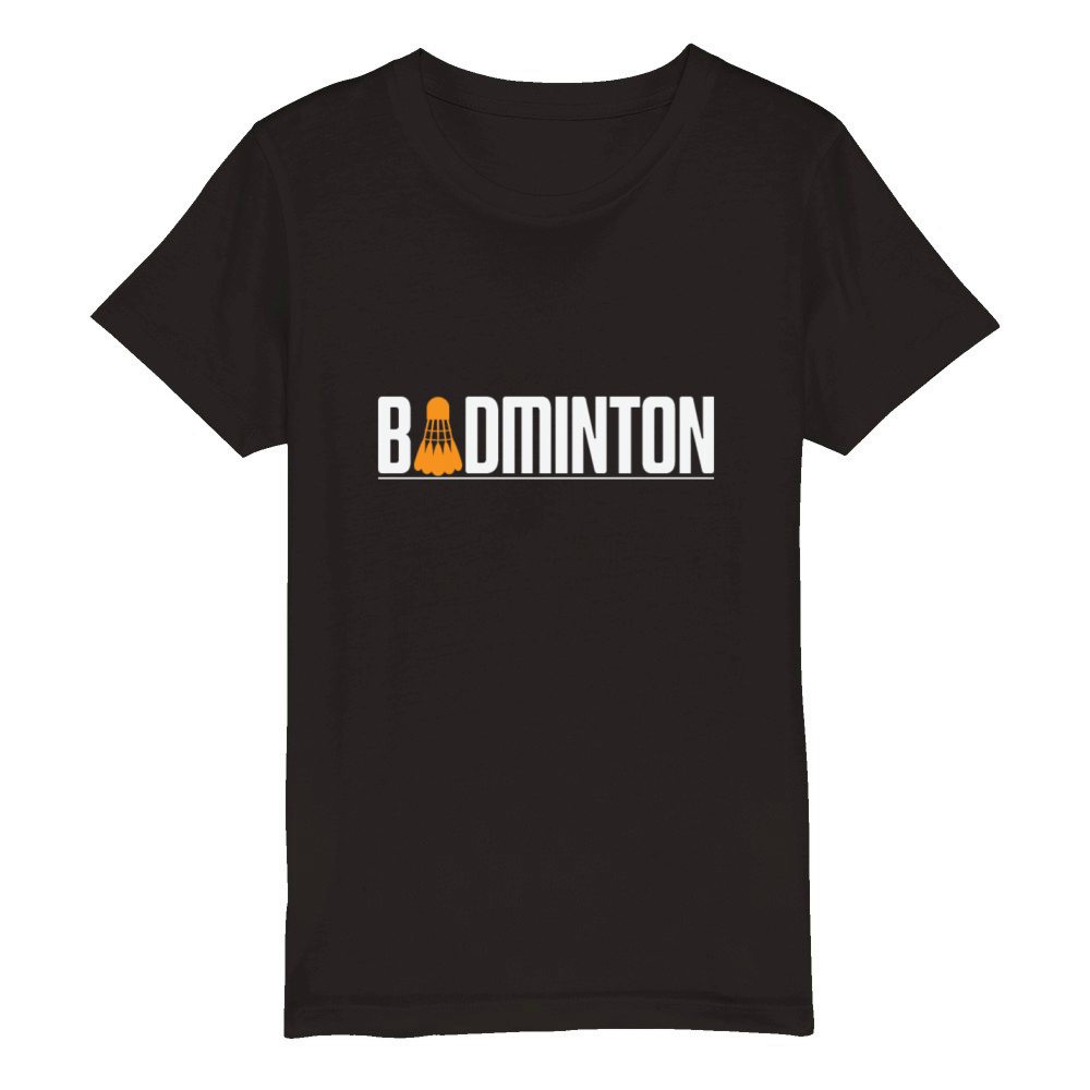 Shuttlecock Badminton Racket Sport Organic Kids Crewneck T-shirt