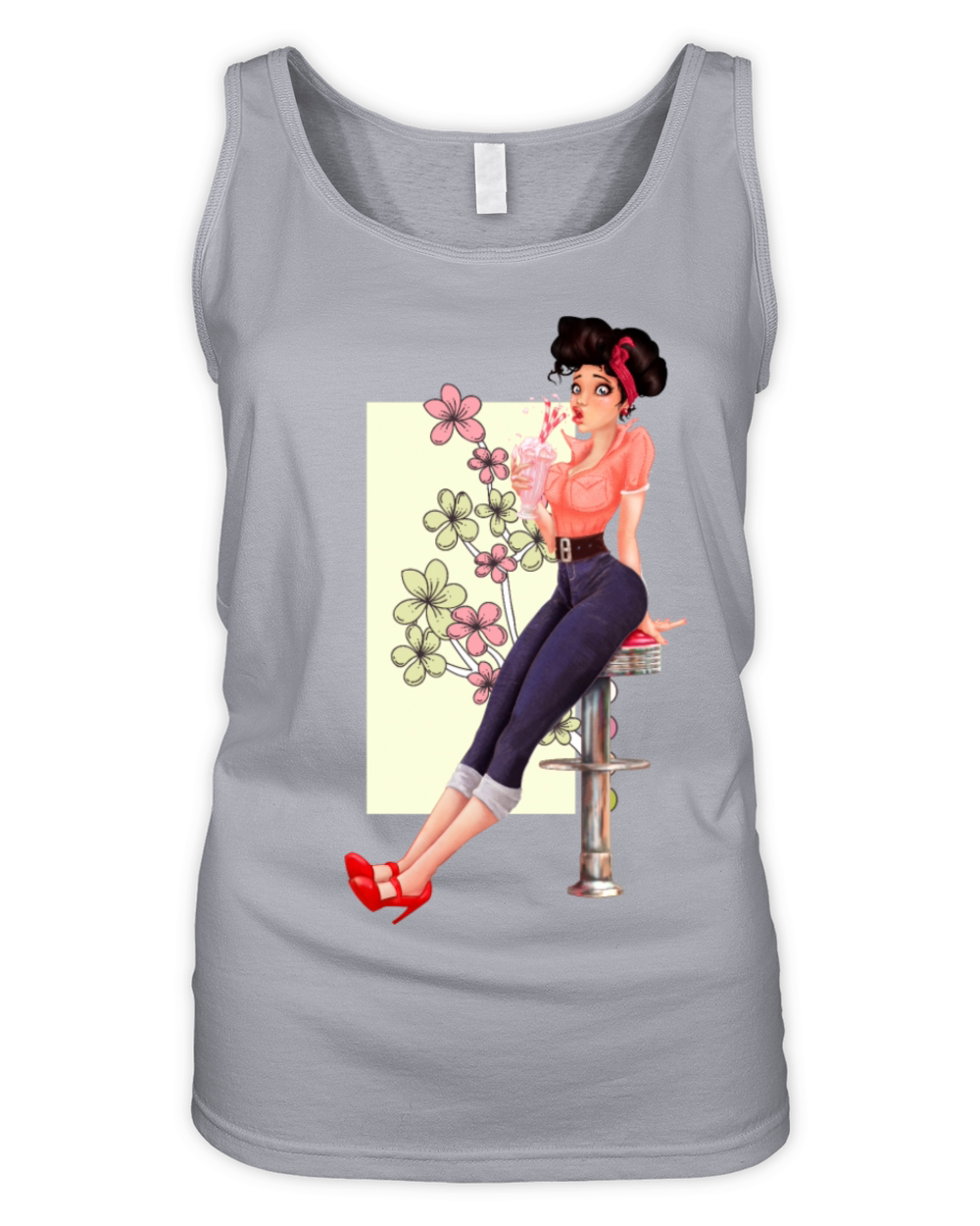Retro Girl Organic Women's Tank Top