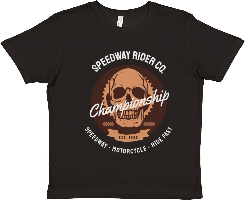 Speedway Rider Premium Kids Crewneck T-shirt