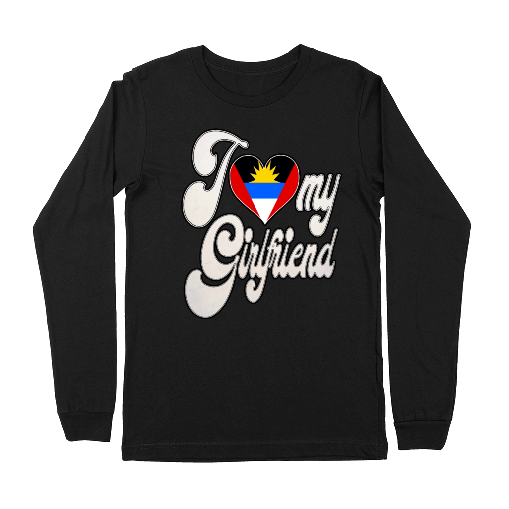 AntiguaI Love My Antiguan Girlfriend Premium Long Sleeve