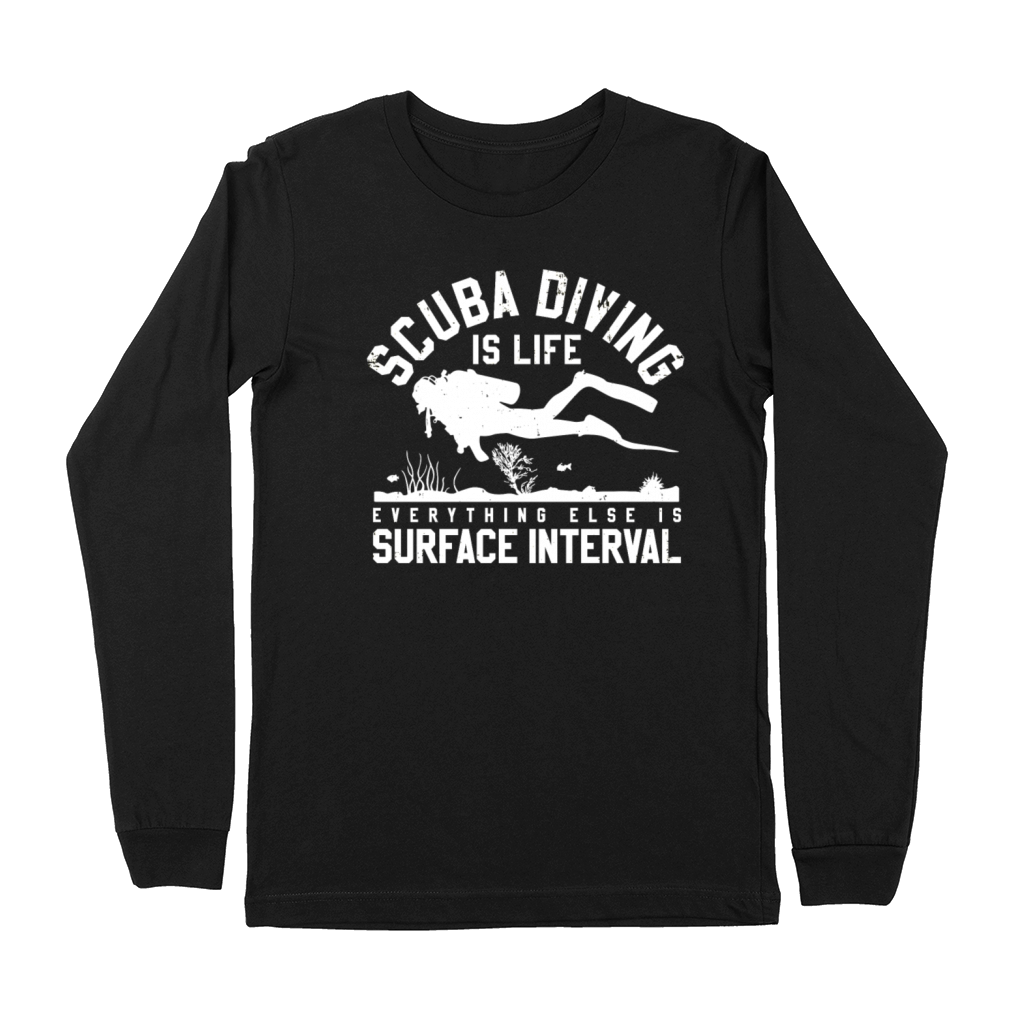Scuba Diving Funny Vintage Diver Gift Premium Long Sleeve