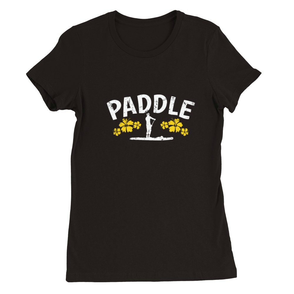 Paddle SUP Stand up Paddle Water Sports Premium Womens Crewneck T-shirt