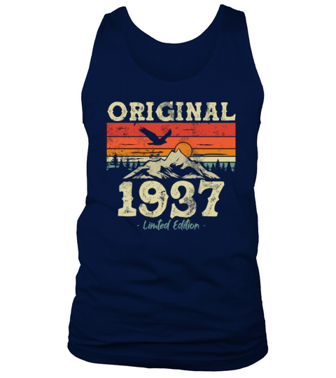 86th Birthday Woman Man Vintage 1937 86 Years Tank Top Unisex